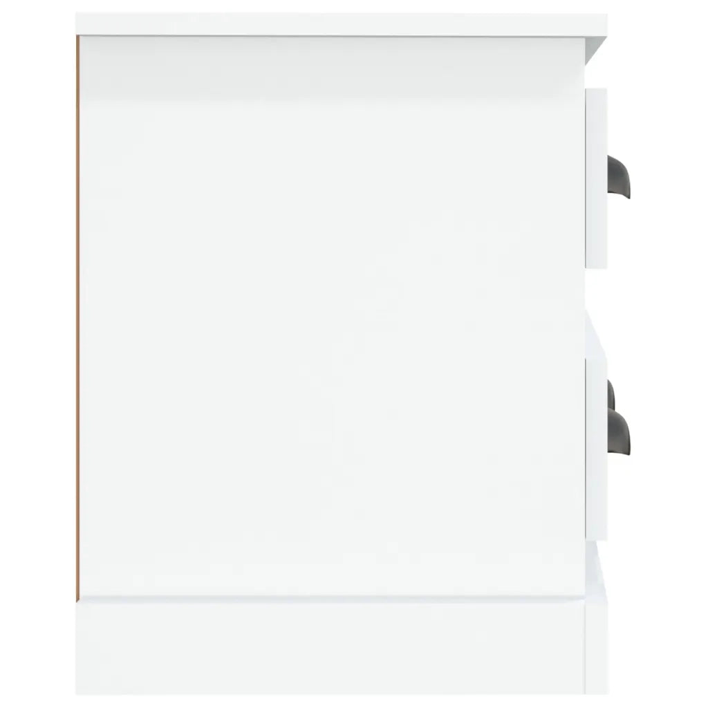 Mobile Porta TV Bianco Lucido 100x35,5x45 cm Legno Multistrato 816450