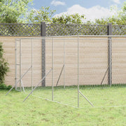 Cuccia per Cani da Esterno Argento 6x14x2 m in Acciaio Zincato 3190462