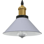 Lampada Sospensione Regolabile E27 Grigio Lucido Ã˜22 cm Metallo