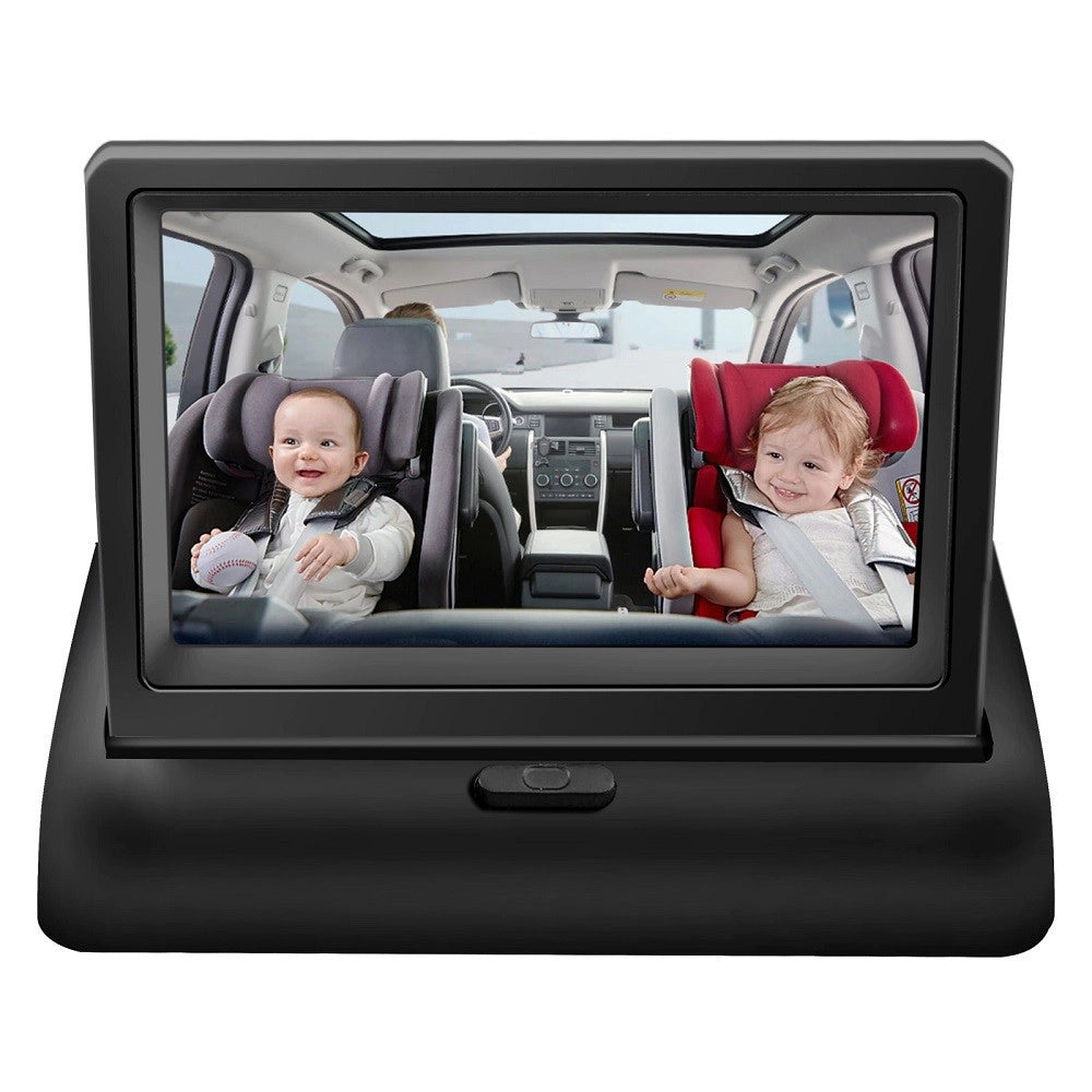 Trade Shop - Baby Monitor Di Sicurezza Lcd Full Hd 1080p Q-ca805 Da 4,5" Per Cruscotto Auto -