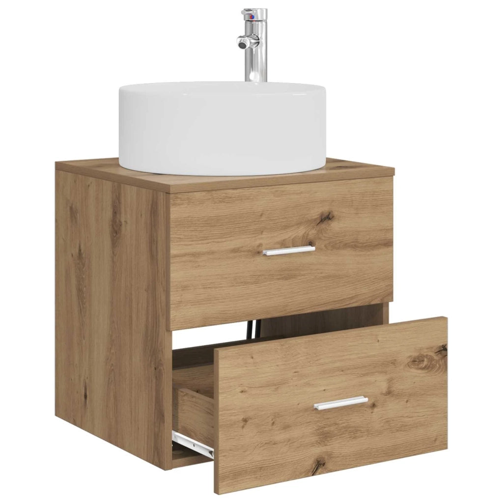 Mobile Lavabo da Parete Rovere Artigianale 890325
