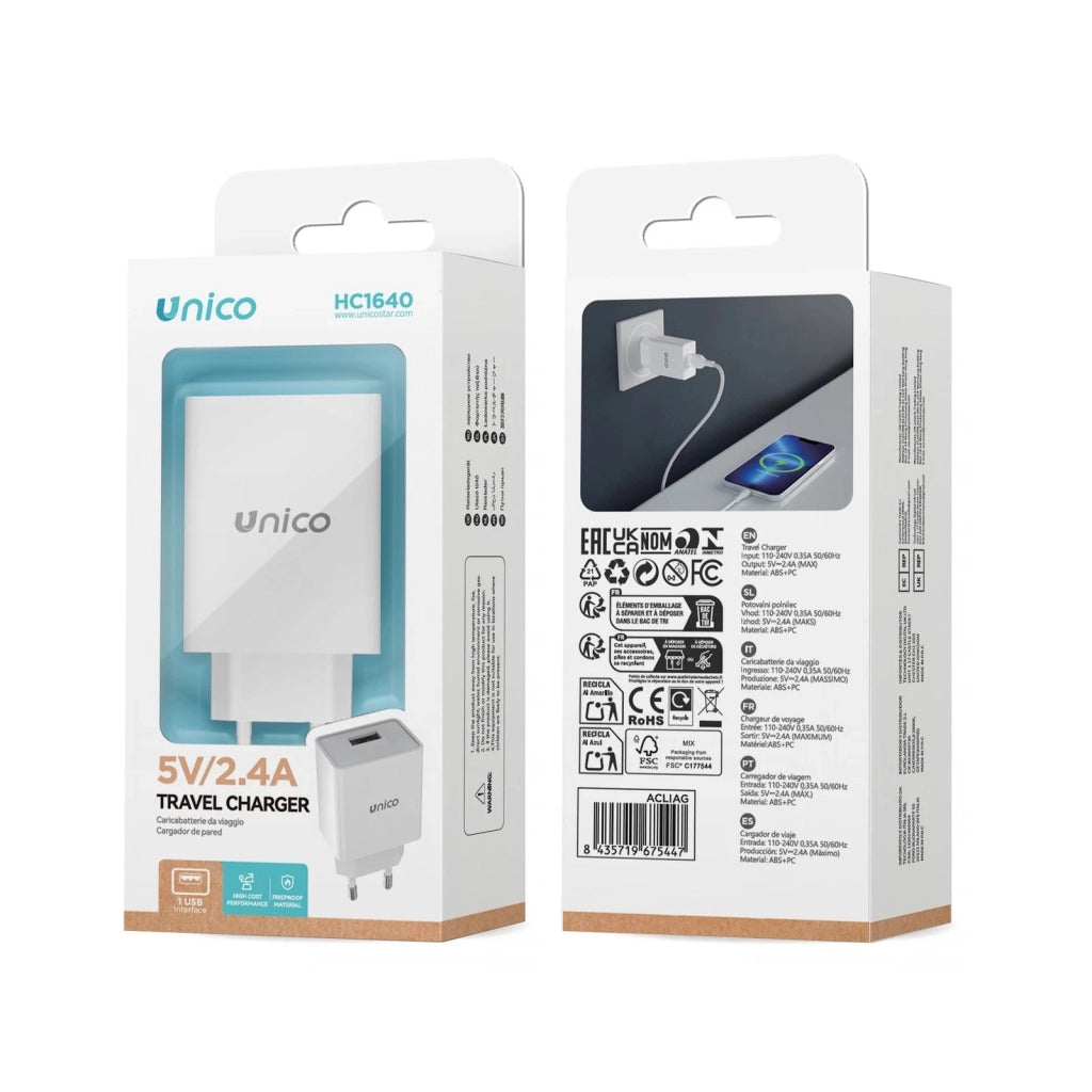 Carica batteria da viaggio 110-240V 50/60Hz