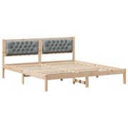 Letto matrimoniale | Letto per adulti | Struttura del letto Grigio chiaro 160 x 200 cm Pino massello