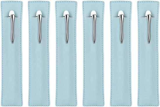 Set di 6 Accessori per Scrivere - Otre per Giornale - Anello per Penne Elastico - Cintura in Pelle Elastica - Accessori per Scrivere Reutilizzabili