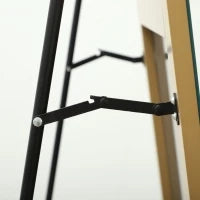Specchio in Figura Intera, 50 x 150 cm, Specchio da Terra Grande Specchio da Parete senza Cornice per Soggiorno, Tono Dorato