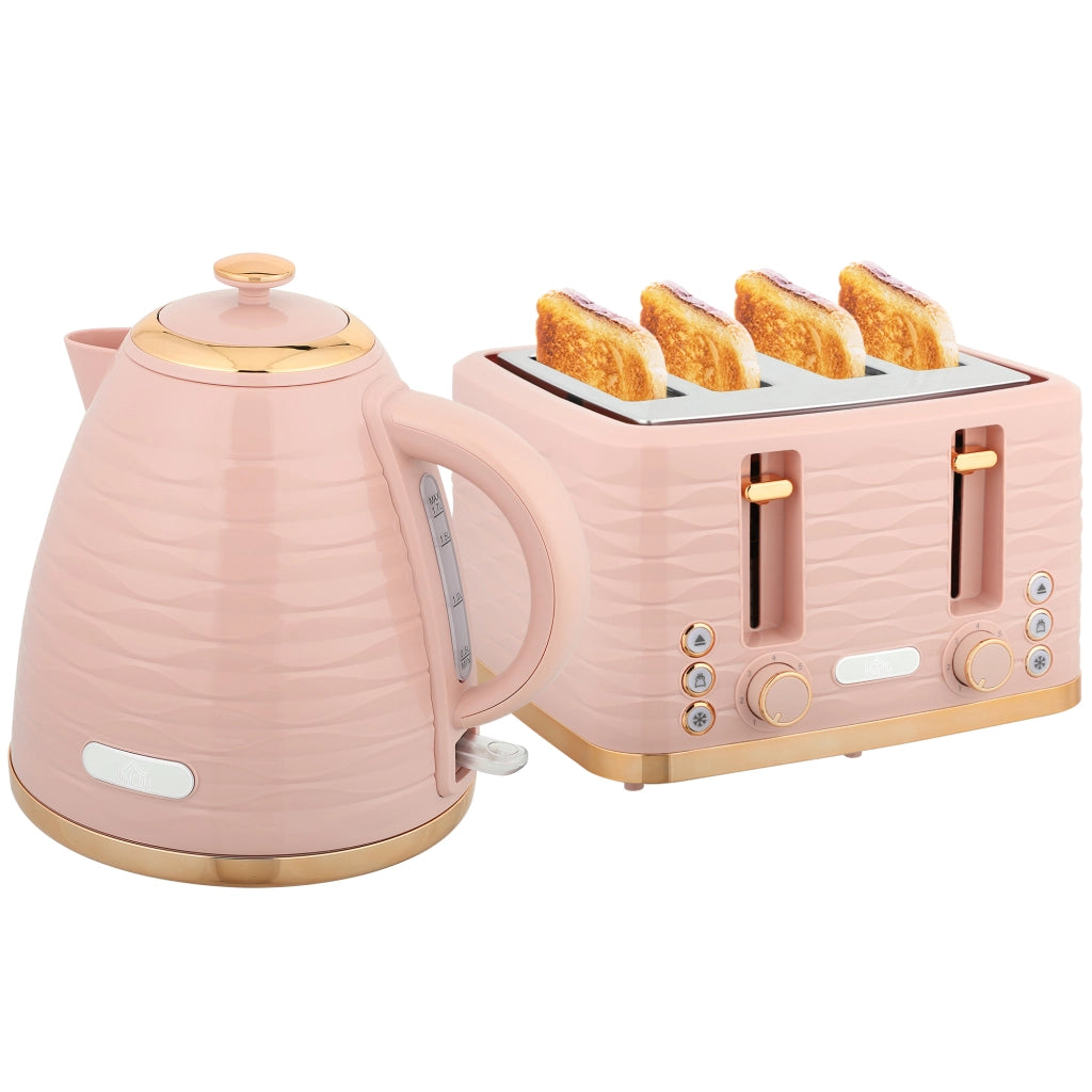 Set Tostapane e Bollitore 2 in 1 ¨C Xylo ¨C 7 Livelli Doratura Rosa