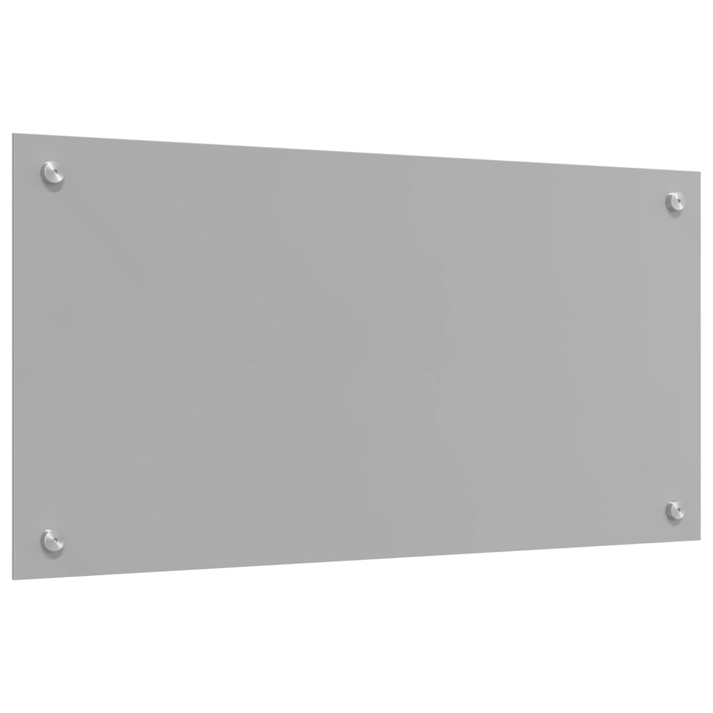 Schienale Cucina Grigio Chiaro 80x40x0,6 cm in Vetro Temperato