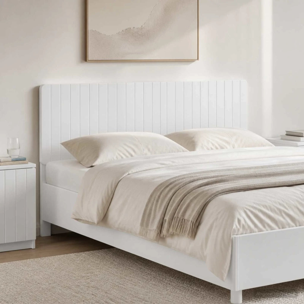 Testiera da Muro ZWOLLE Bianco Legno ingegnerizzato 896495