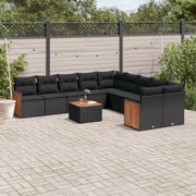 Set Divani da Giardino 11 pz con Cuscini in Polyrattan Nerocod mxl 116933