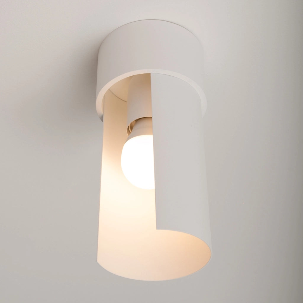Spot soffitto rotondo bianco Ø10 orientabile E27 Pure Lume