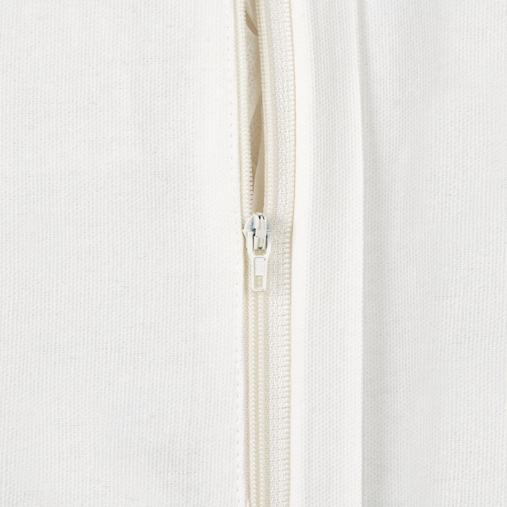 Cuscino decorativo fatto a mano con ricamo floreale Bianco e rosa 45 x 45 cm sfoderabile con imbottitura