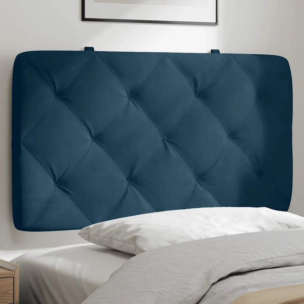 Cuscino Testiera Blu 80 cm in Velluto CFW5411077