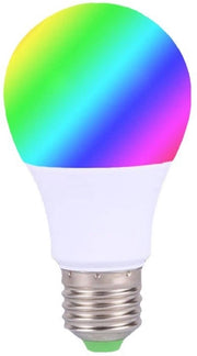 Lampada LED RGB, 220V, lampa multicolore, telecomando, LED RGB 5W luce bianca E27.