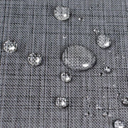 Tappeto da tavolo antracite 140 x 220 cm con protezione contro macchie lavabile per interni ed esterni