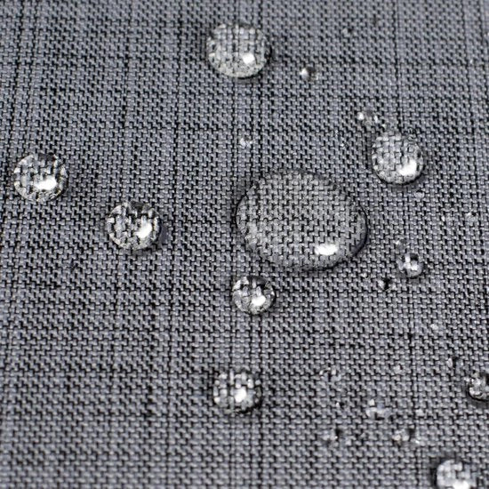 Tappeto da tavolo antracite 140 x 220 cm con protezione contro macchie lavabile per interni ed esterni