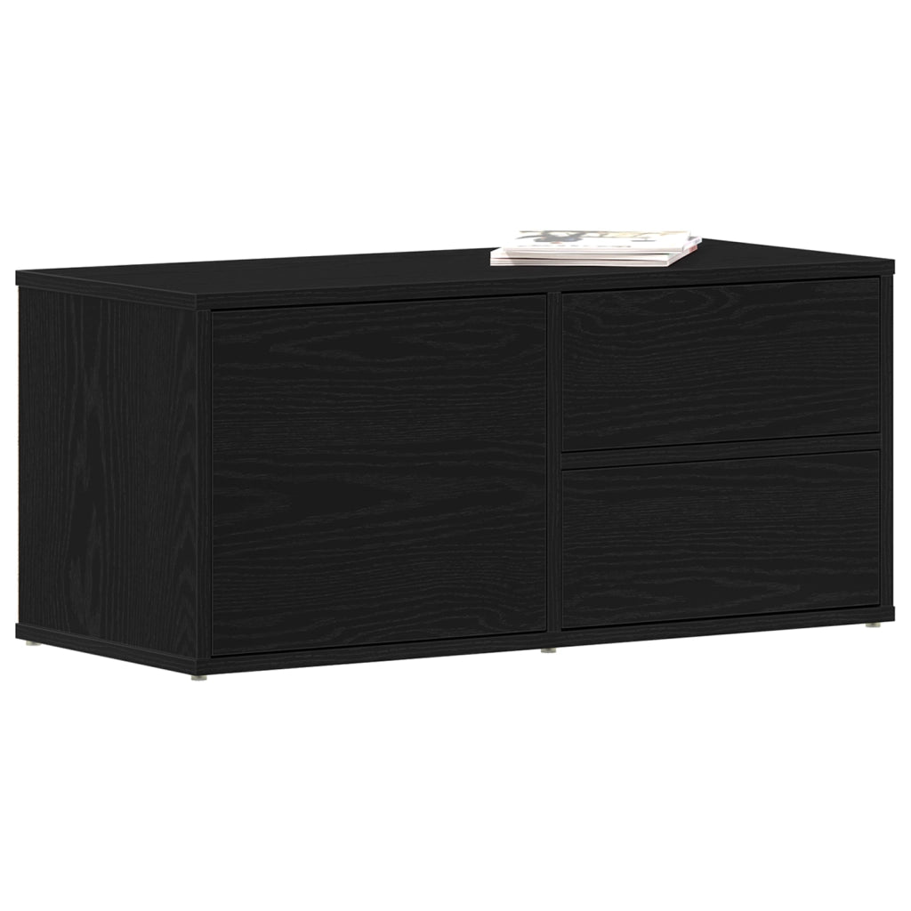 Mobile TV  in rovere artisanale 80x34x35,5 cm in legno ingegnerizzato