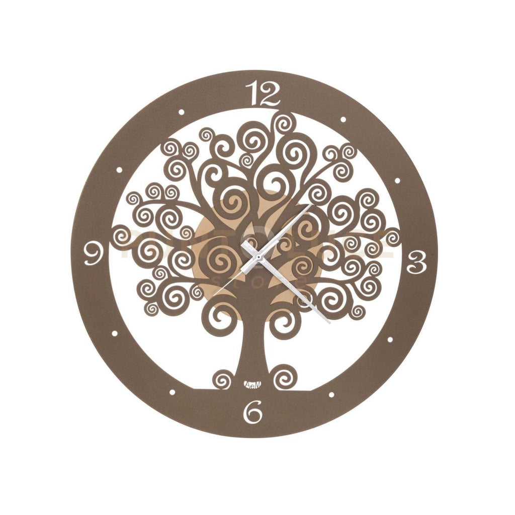 Orologio da parete particolare Albero della Vita piccolo Oro laccato e bronzo