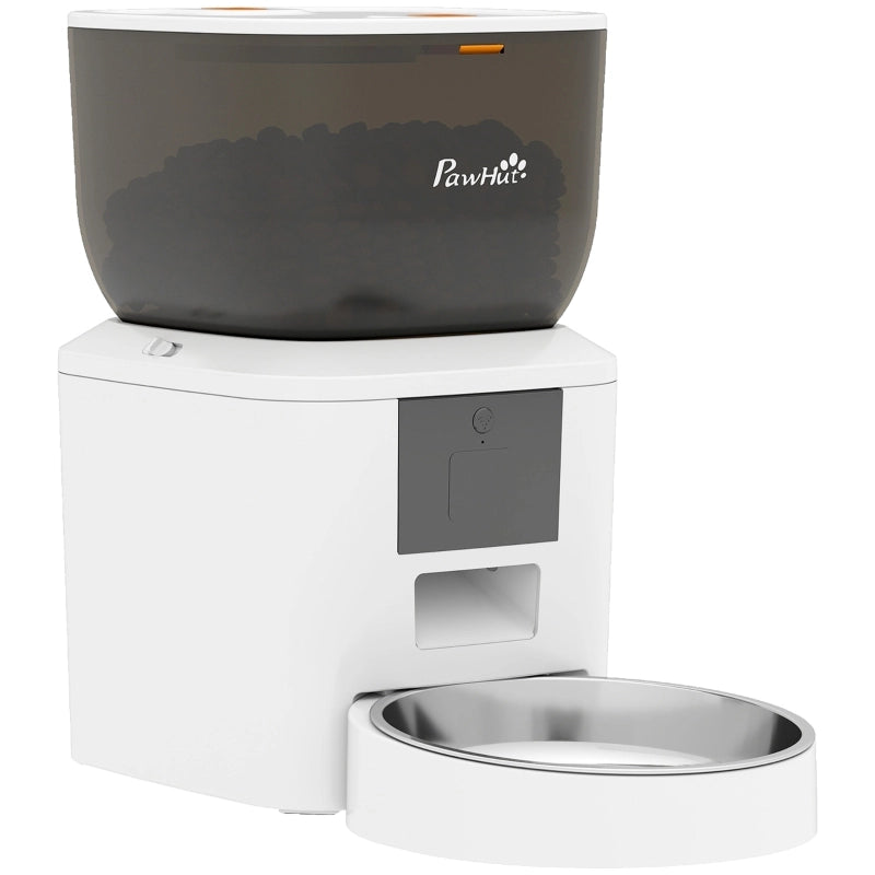 Distributore automatico di cibo per gatti, 4L, Wi-Fi 2,4G, controllo app, 1-10 pasti, richiamo cibo 10s