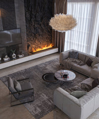 Camino a Vapore Elettrico da Incasso 180x48,5x33 cm Invapo Insert con Ricarica Automatica e LED RGB Nero