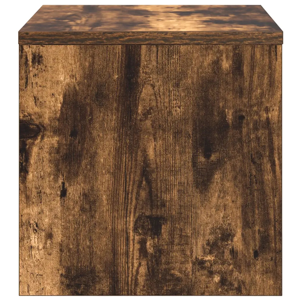 Comodino-Tavolino da notte Rovere Fumo 40x30x30 cm Legno Multistrato 569803