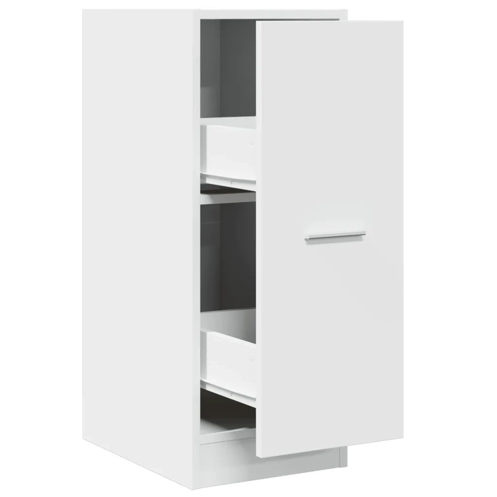 Mobiletto da farmacia contenitore per la cucina 30 x 41 x 77 cm design elegante e pratico legno bianco 02_0050601