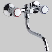 LAVELLO A MURO ATTACCO LAVATRICE CROMO FROMAC  3/4     FROMAC