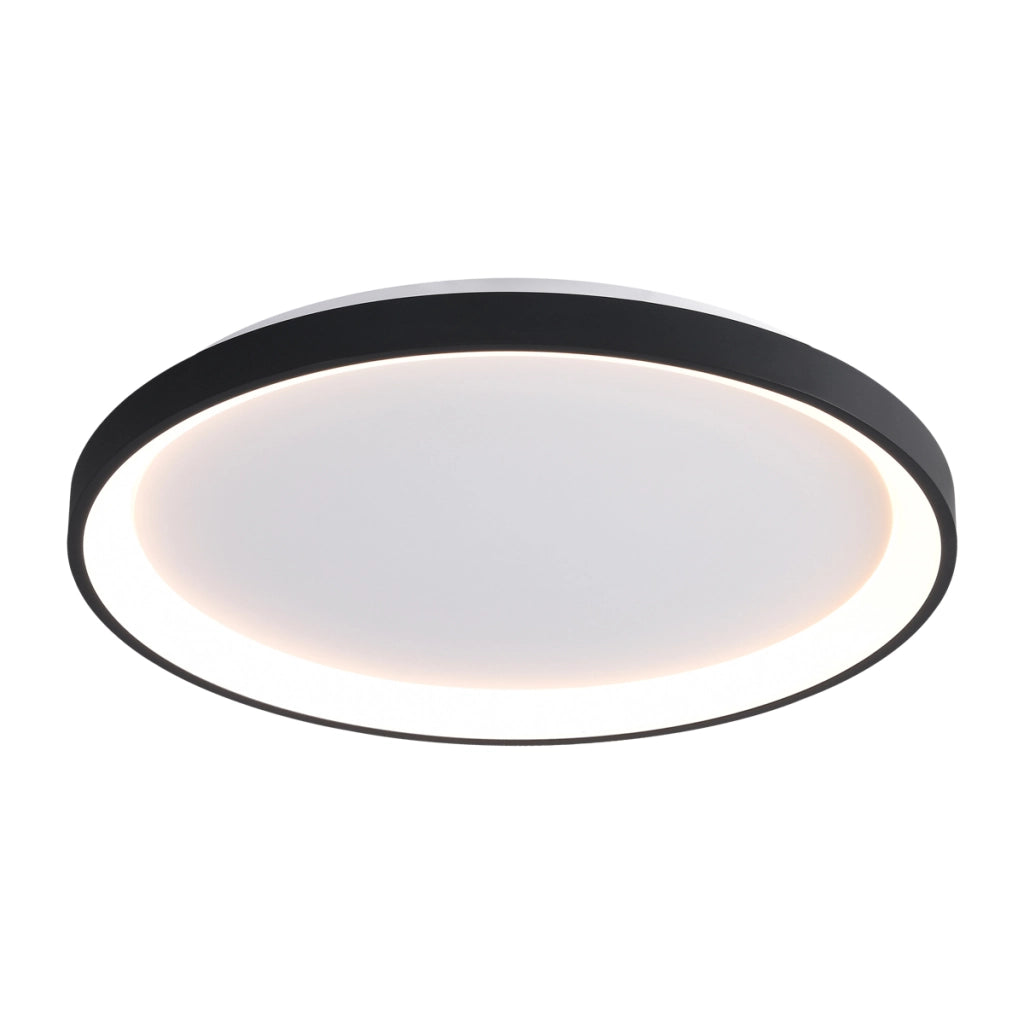 Plafoniera LED 50W nera rotonda Ø58 CCT IP20 Italux