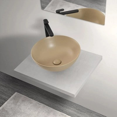 Mensolone bagno 60 cm grigio chiaro per lavabo da appoggio Master