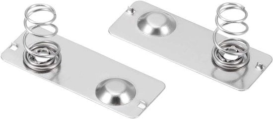 20 pile AA con conversione negativo a positivo e contatto a molla, piatto di nichel, 29 mm x 11 mm