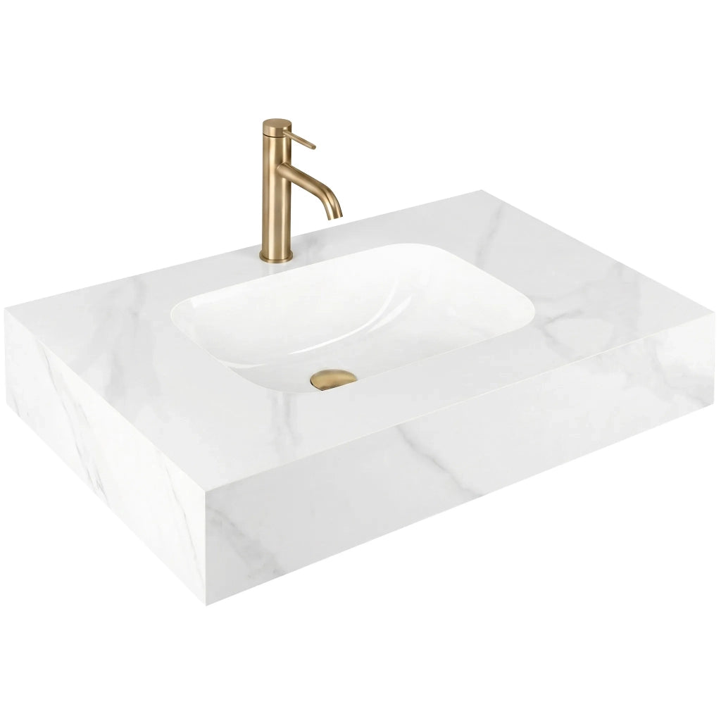 Lavabo Sospeso Rea Aresa Belt White 80