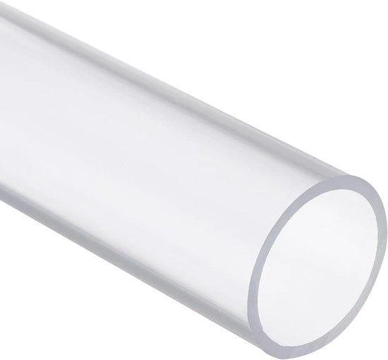 Slang PVC trasparente rigido, 43 mm, diametro interno 50 mm, 14 pollici, molto resistente, tubi acqua, acquario, vasca per pesci, serre, giardino, trasparente.