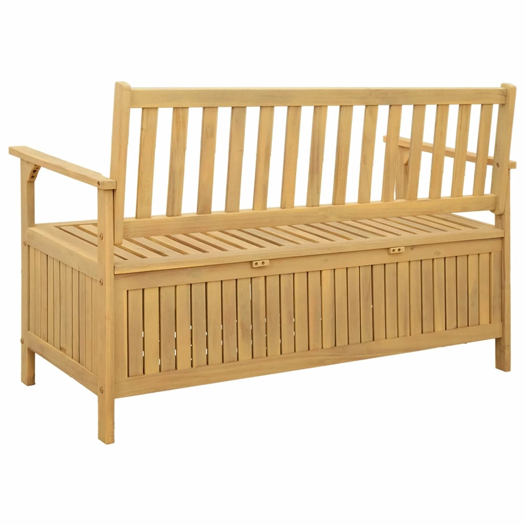 Panchina con contenitore 120 x 63 x 84 cm Acacia Solido