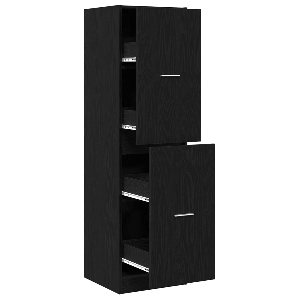 Mobile Apothecary Quercia Nera 40x41x144.5 cm Legno Ingegnerizzato