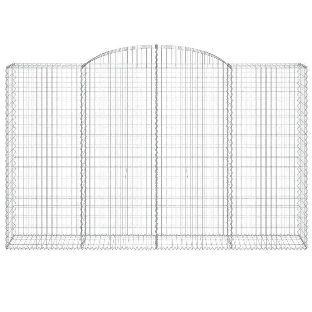 Cesti Gabbioni ad Arco 3 pz 300x50x180/200 cm Ferro Zincato 3146774