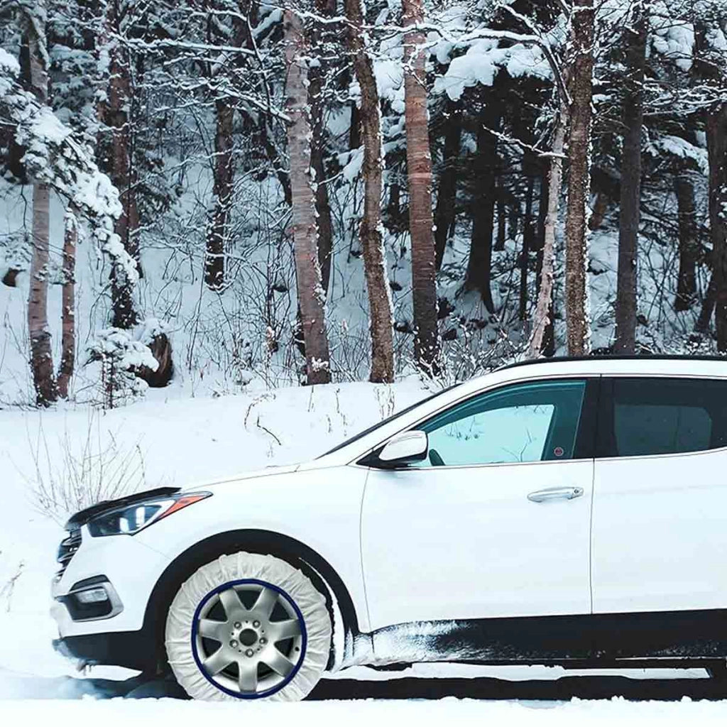 Calze Da Neve per Auto Omologate EN 16662-1 Modello Bianco Standard Misura XL