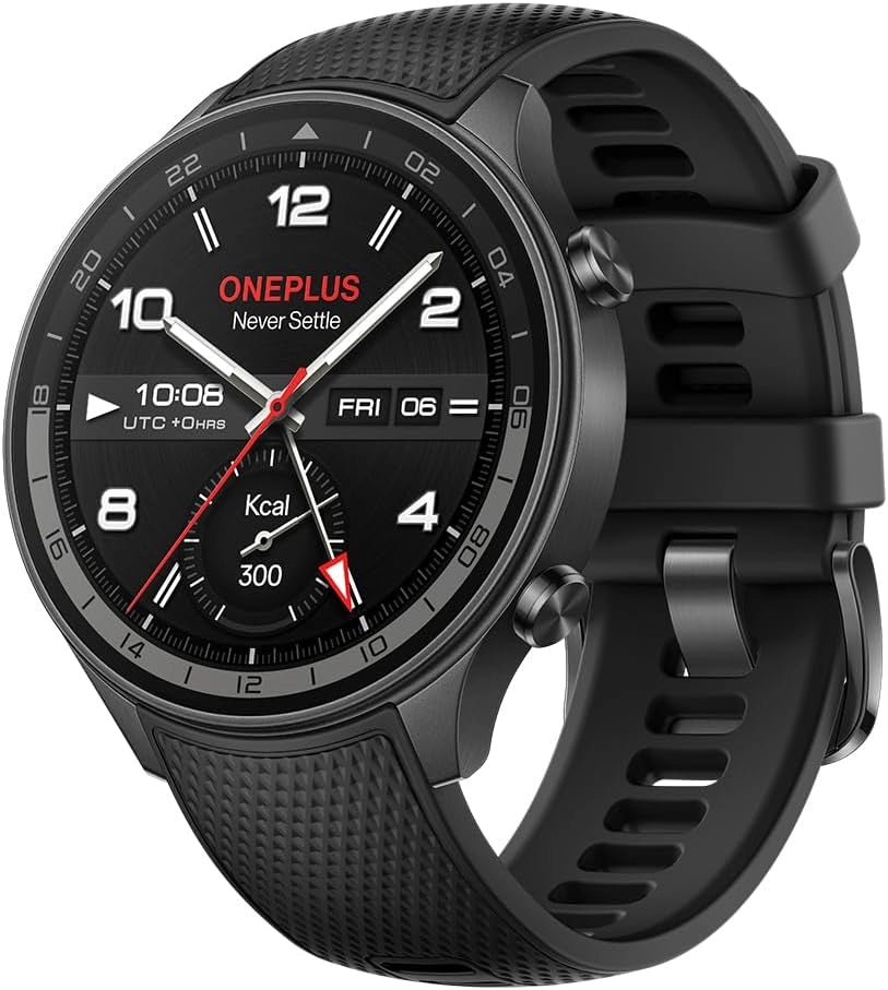 2R Watch con Wear OS 4 di Google, Chipset Snapdragon W5, fino a 100 ore di durata della batteria, display AMOLED da 1,43", oltre 100 modalità sportive, GPS a doppia frequenza, 5ATM, IP68 e