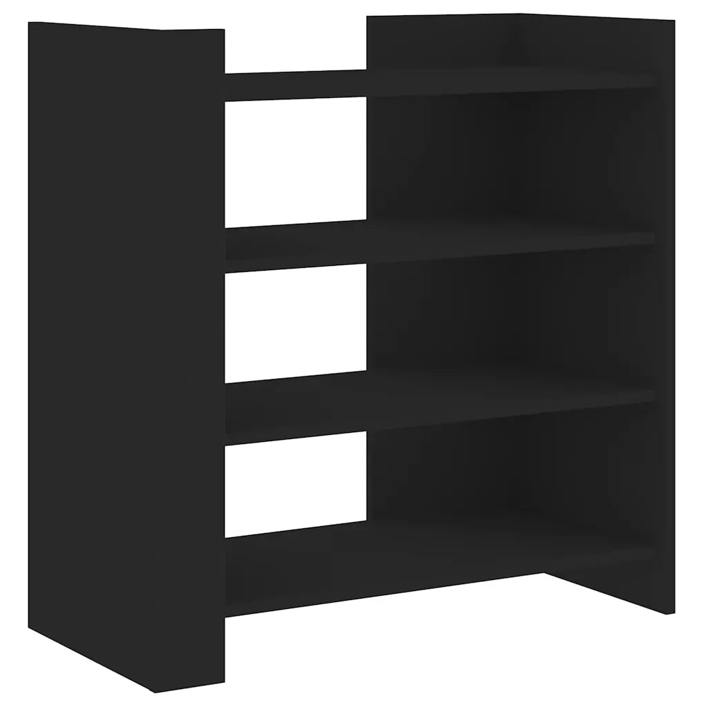 Credenza | Madia | Buffet da pranzo | Armadio da pranzo Nera 73,5x35x75 cm in Legno Multistrato
