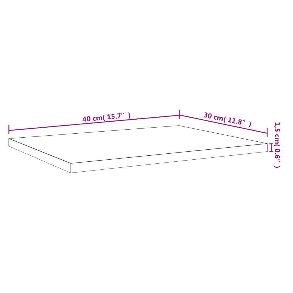 Mensole Parete 4pz Rovere Fumo 40x30x1,5 cm Legno Multistrato 838207