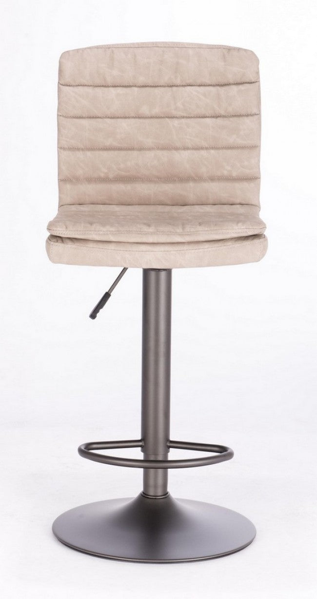 Set 2 Sgabelli Bar 41x50x94,5/115,5h cm Connor Grigio Chiaro Vintage