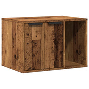 Mobiletto per lettiera per gatti legno invecchiato legno ingegnerizzato marrone 02_0043347