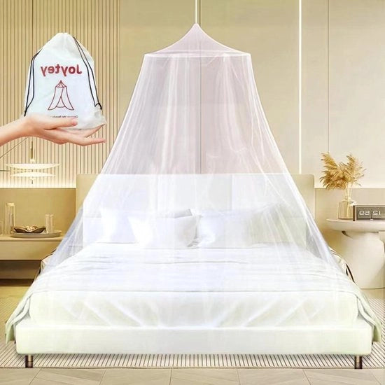 Rete da letto pieghevole contro zanzare per struttura del letto, tende, tendalino, protezione contro zanzare - singolo, matrimoniale, king size - con sacchetto di corda.