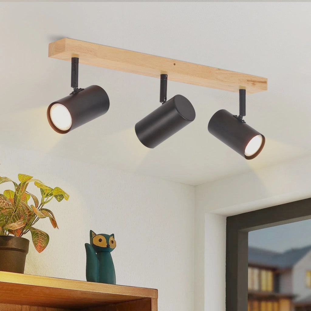 ZMH Foco de techo LED GU10 Luz de techo LED con rotación de 330° Moderno