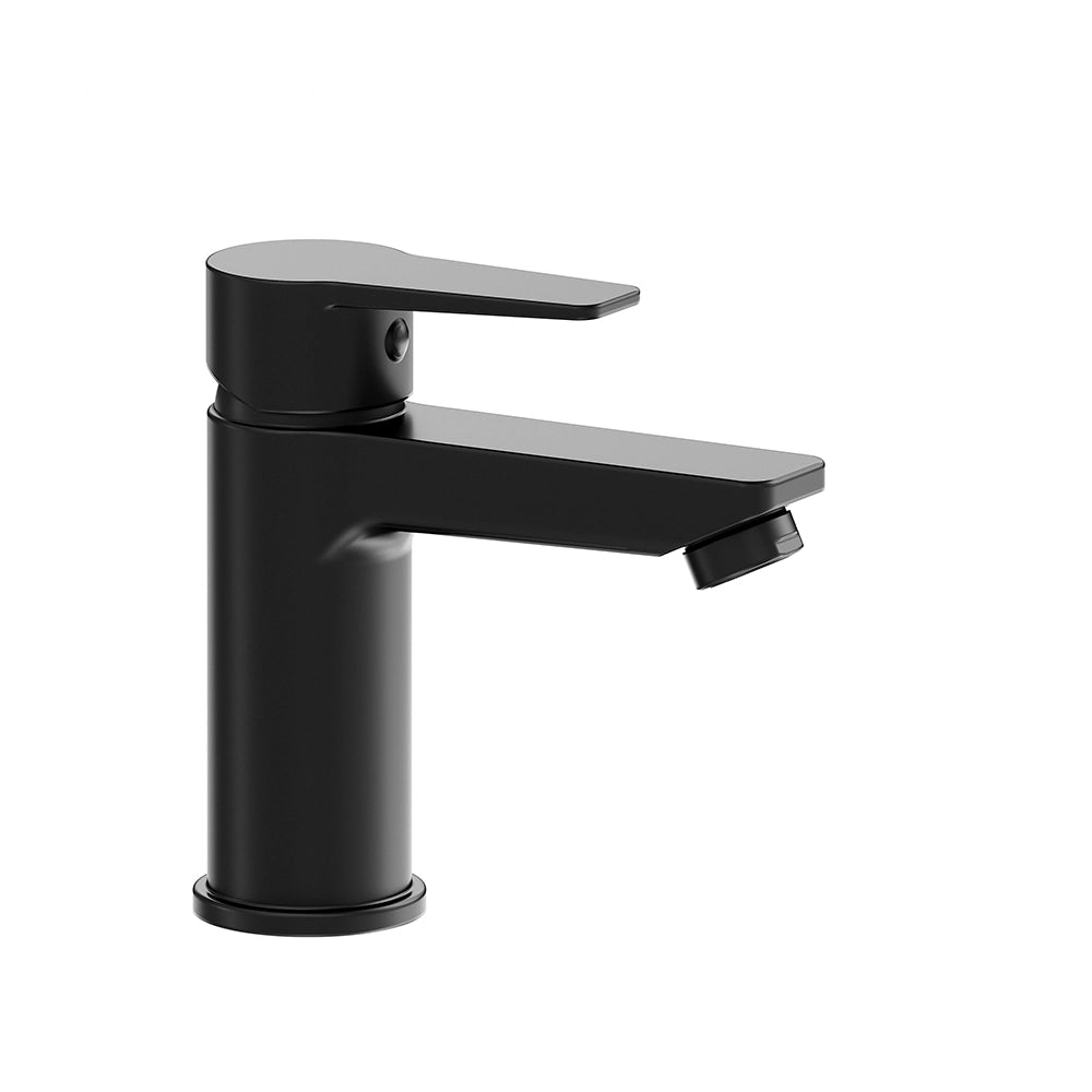 Set miscelatori: lavabo bidet senza scarico ed esterno vasca c/rubinetto nero opaco | Jane