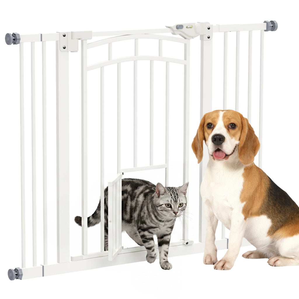 Barriera di Sicurezza per Cani ¨C zephmum ¨C Bianco 74-100 cm