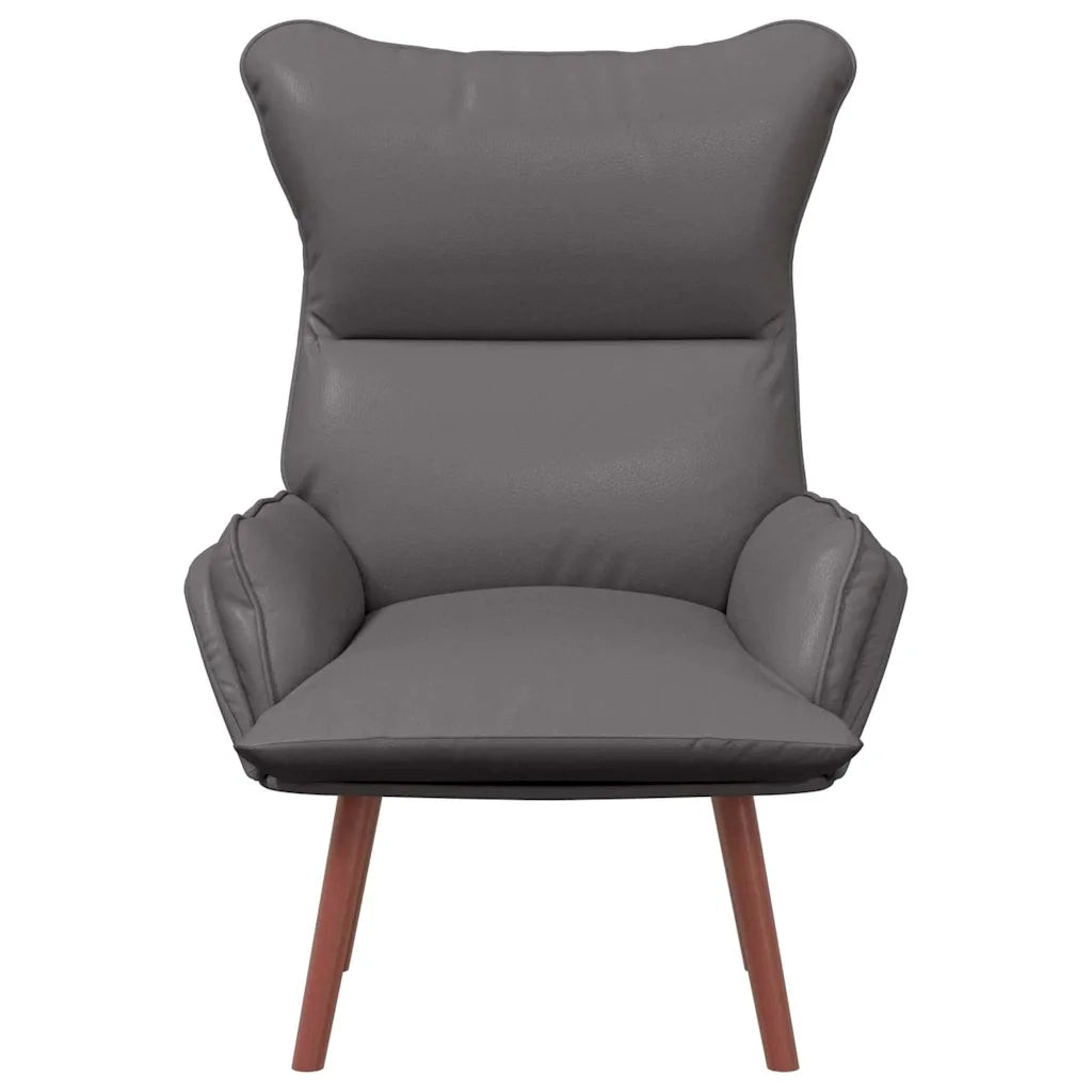 Poltrona-Divano Sedia Grigio 69 x 74 x 93 cm Pelle Artificiale 884998