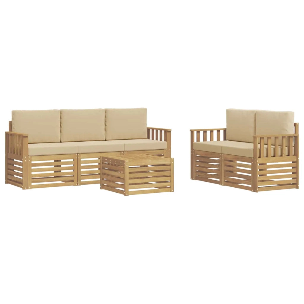 Set divani Legno di Acacia Massello 3391388