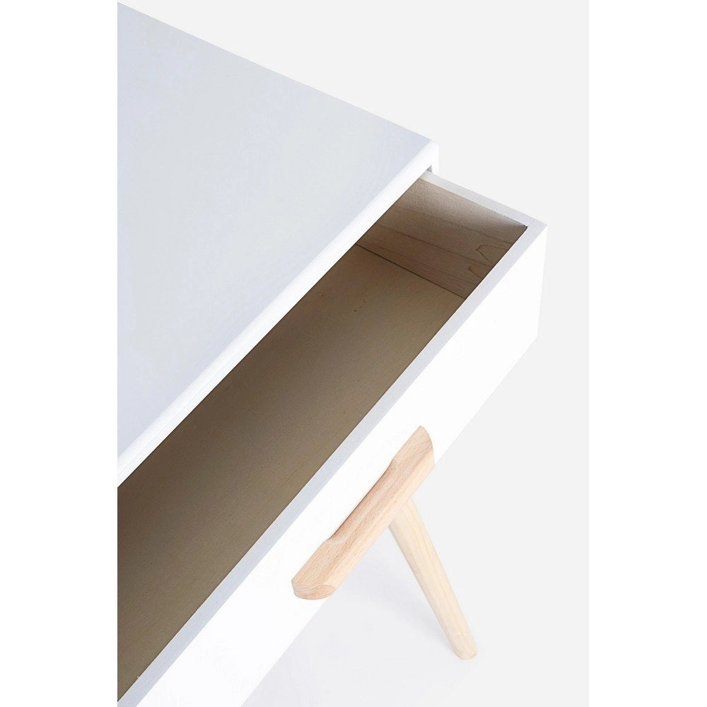 Consolle 2 Cassetti Legno Bianco Moderna da Interno - EXCEPTIONAL