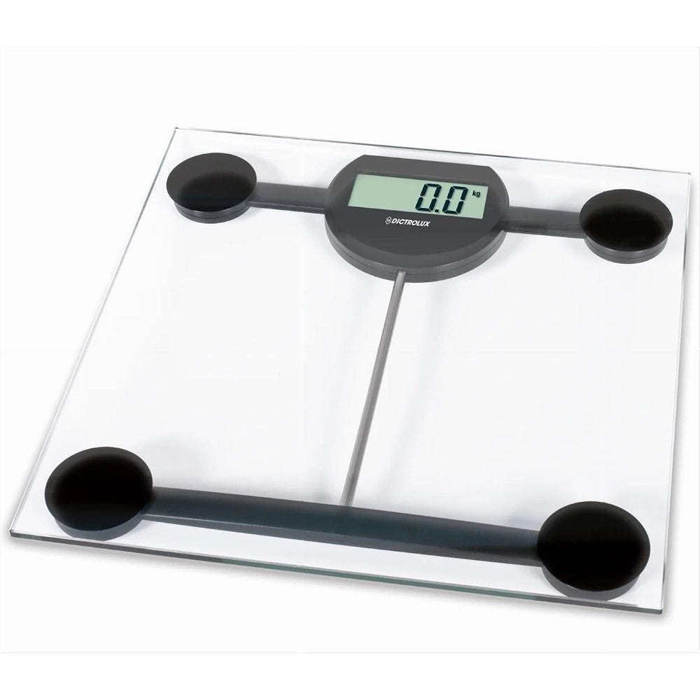 Trade Shop - Bilancia Pesapersone Digitale Ultrasottile In Vetro Pesa Persone Max. 180 Kg -