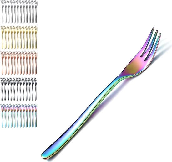 12 forchette dessert 15.6cm - acciaio inossidabile - forchette per torta - forchette per tè - forchette per frutta - forchette per dolci - lavabili in lavastoviglie