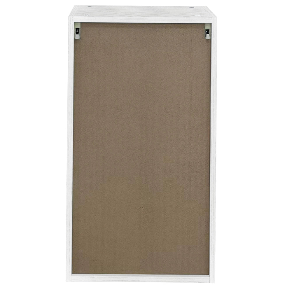 Pensile da Cucina Armadio Sospeso da Parete Design Boiserie Bianco Frassinato